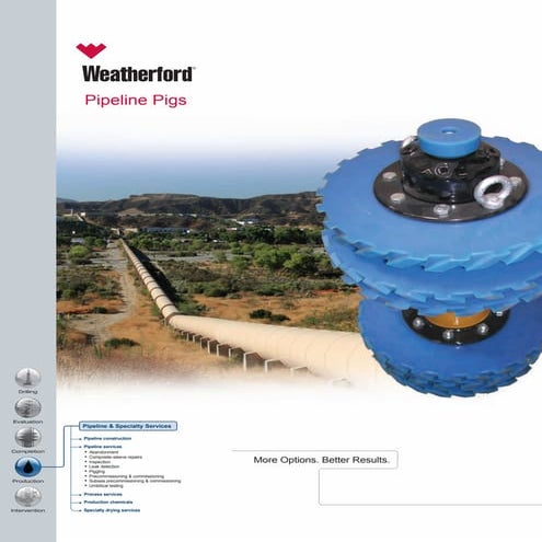 Weatherford Pipeline pigs   