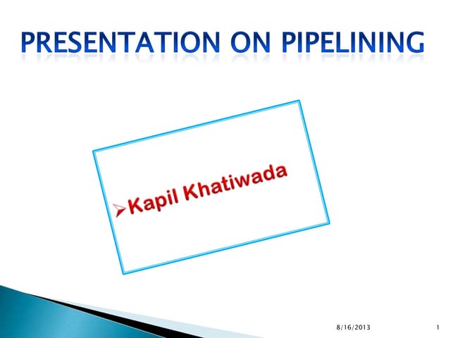Pipelining_Computer Organization_TU(BIM)
