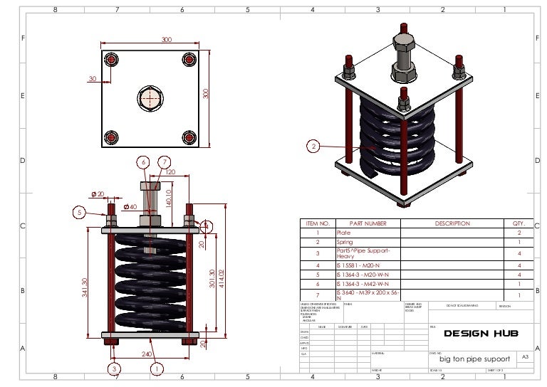 big tone pipe support design