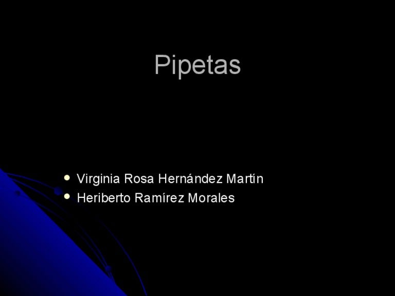 Tipos de Pipetas