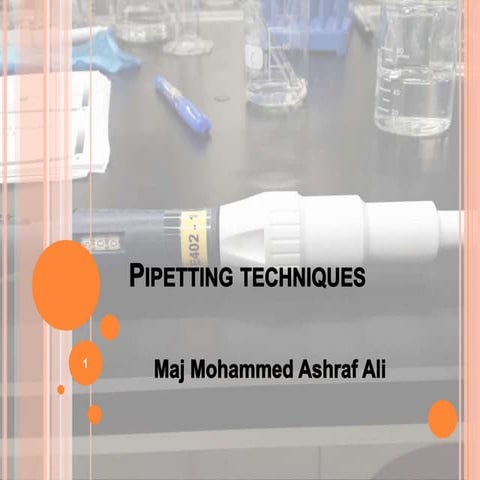 Pipetting techniques