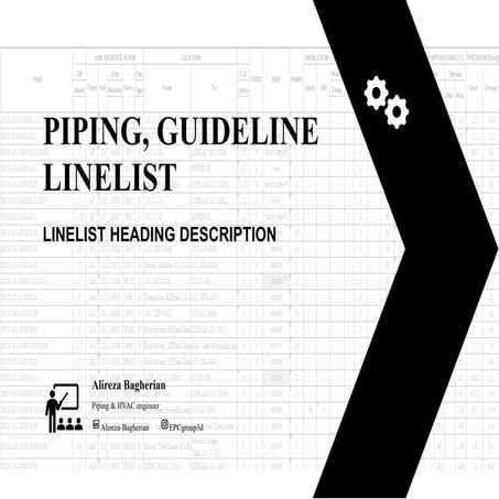 Comprehensive Guideline for Piping Linelist Headings and Specifications ...