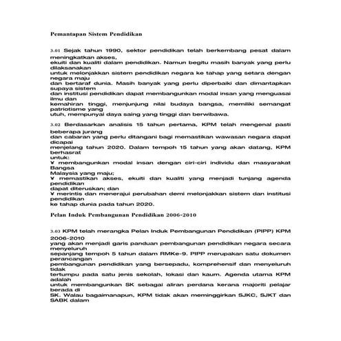 Ringkasan Eksekutif RPM 2026 - 2035 xxxxxxx | PDF
