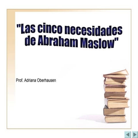 Pirámide de Maslow