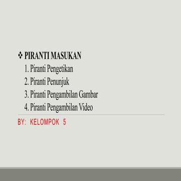 Piranti masukan