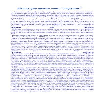 Piratas Que Operan Como