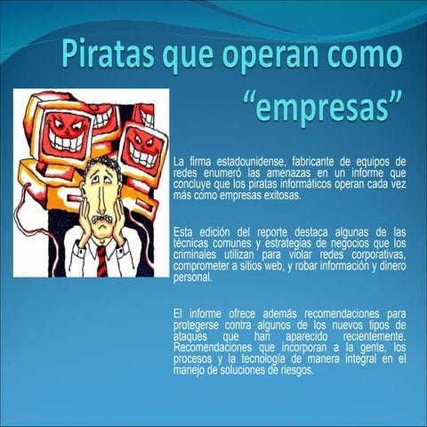 Piratas Que Operan Como Empresas Jose