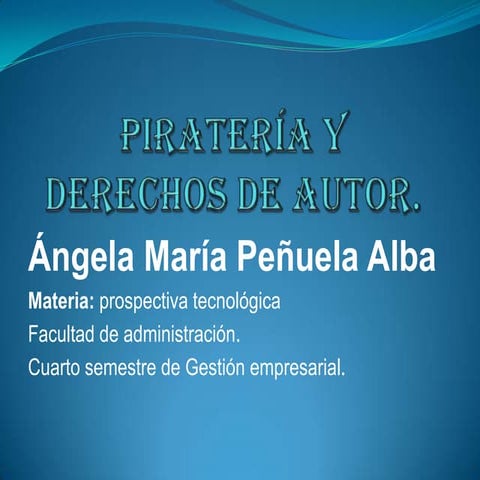 Piratería y derechos de autor
