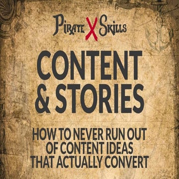 Content & Stories - Pirate Skills - Ben Sufiani
