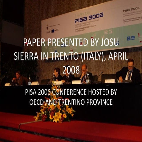 Pisa 2006 Conference Trento