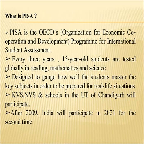 Programme for International Student Assessment 