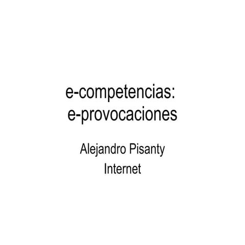 Pisanty Flacso E Competencias