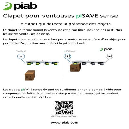 Pi save sense clapet pour ventouses