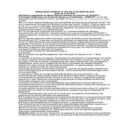 TABELA PIS PASEP 2011/2012 - RESOLUÇÃO CODEFAT 668/2011 | PDF