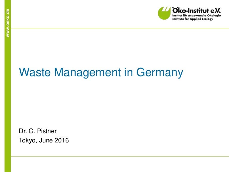 Waste Management in Germany