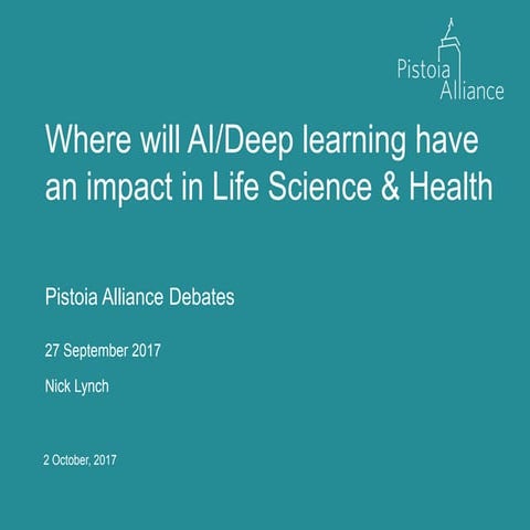 Pistoia Alliance debates AI in life science