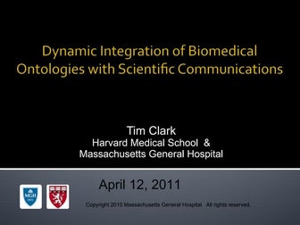 Dynamic Semantic Metadata in Biomedical Communications