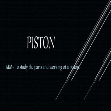 Engine Component Pistons Pptx