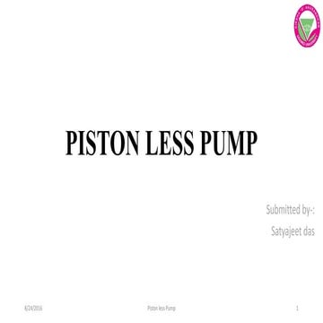 Piston less pump