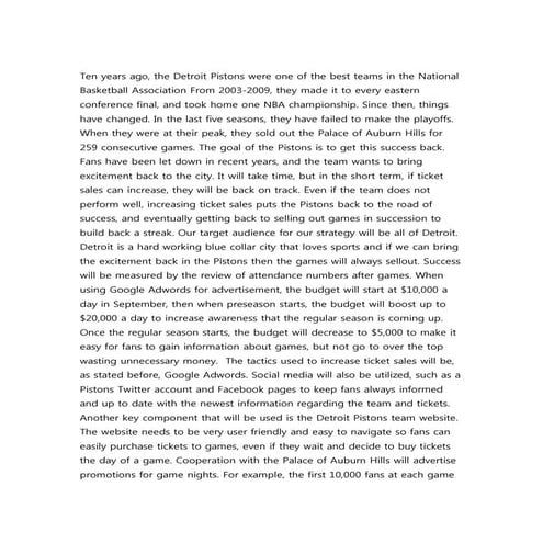 Pistons final presentation