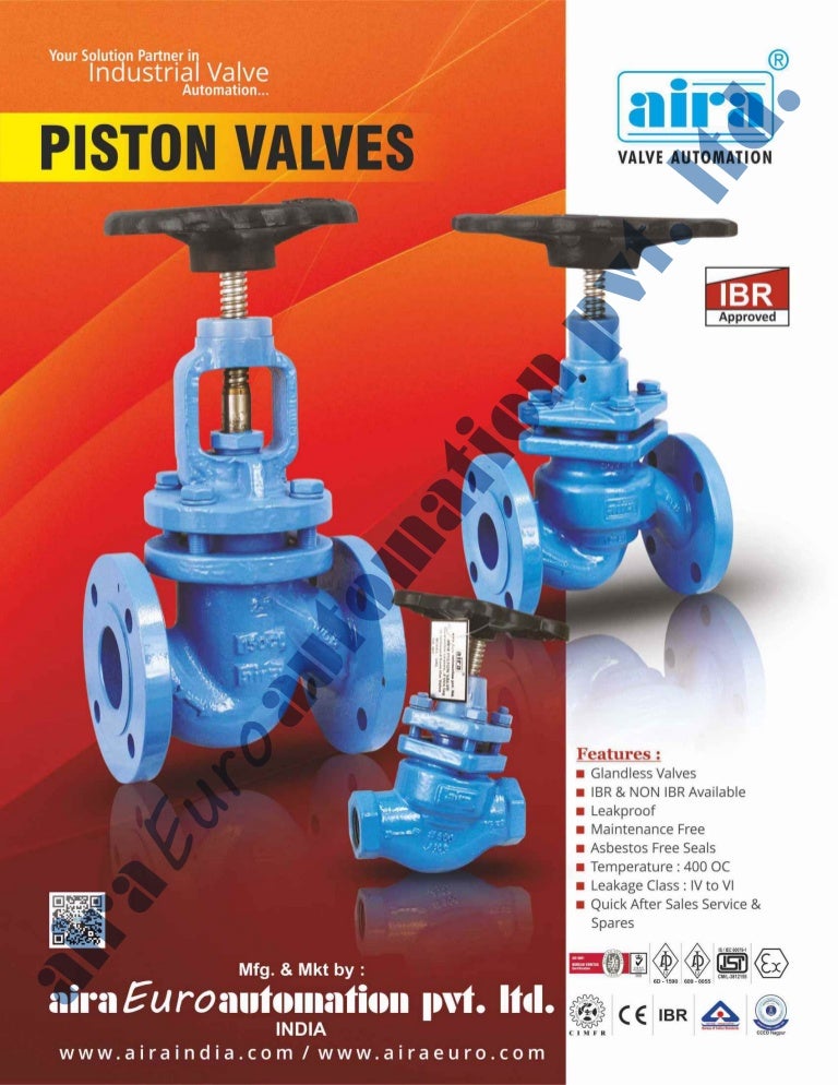 Piston valve Manufacturer India
