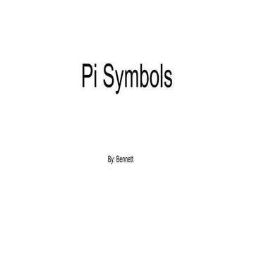 Pi symbols | PPT