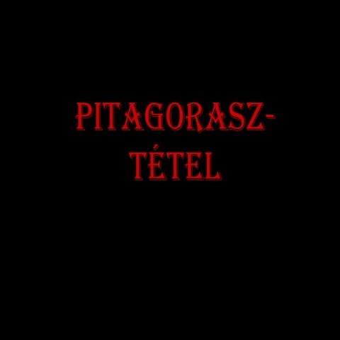 Pitagorasz tétel animáció