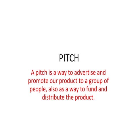 Pitch
