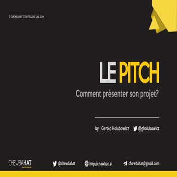 Pitcher son Projet - Intervention Science Po Annecy