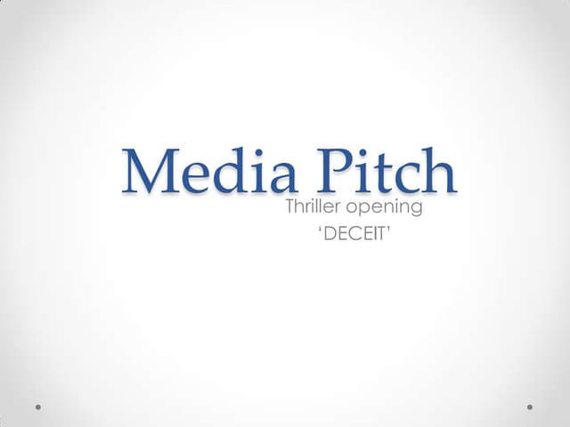 Media Pitch