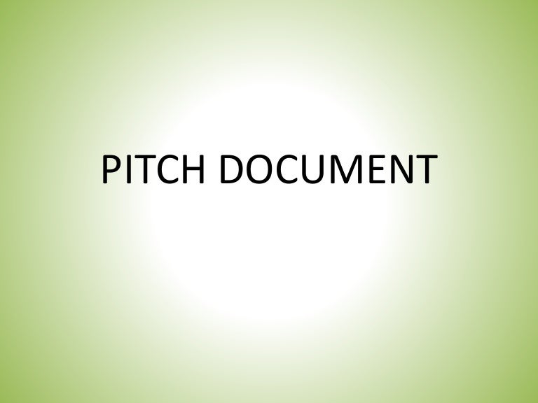 Pitch Document