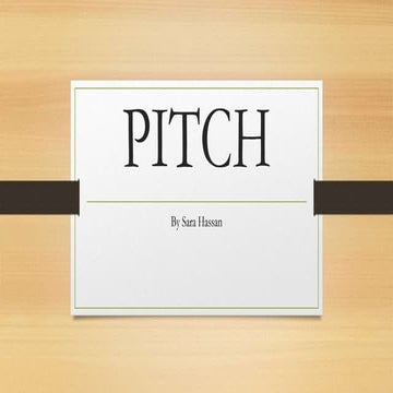 Pitch