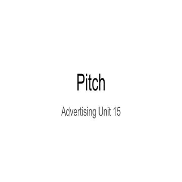 Pitch 