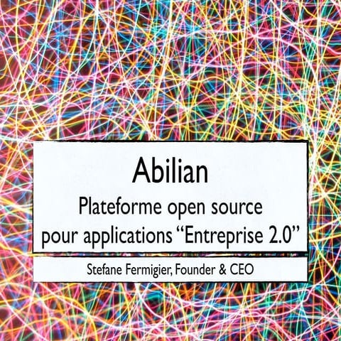 Pitch Abilian mai 2013