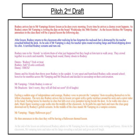 Pitch 2nd Draft