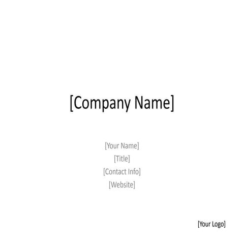Pitch Document Criteria | PDF