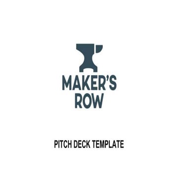 Pitch Deck Template