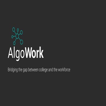 Algowork Pitch Deck