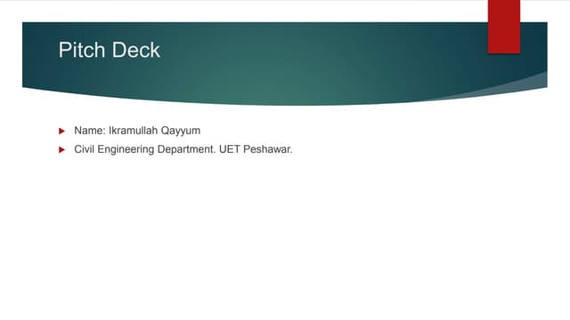 Pitch deck