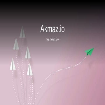 Akmazio Thrift Pitch Deck