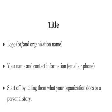 Pitch deck for investors