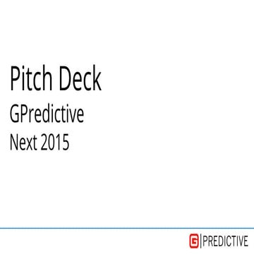 Pitch Deck 2015