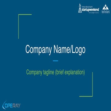 Pitch deck template | SWTBlockchain