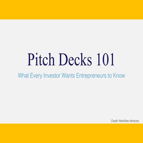 Pitch deck templates for seed capital 
