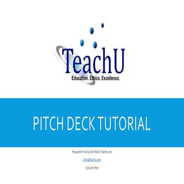 Pitch Deck Tutorial