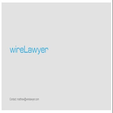 wireLawyer Deck 2014