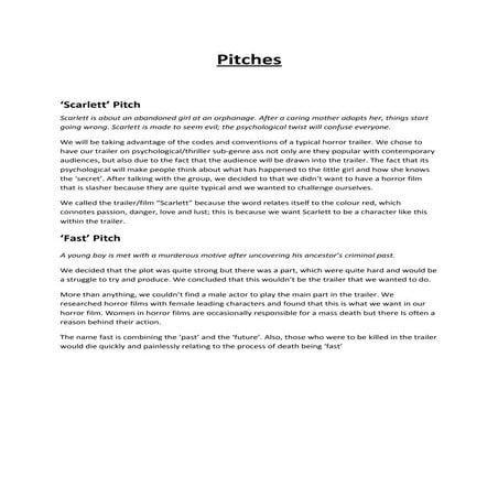Pitches