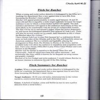 GCSE Film Studies: Pitch examples