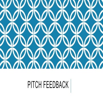 Pitch feedback