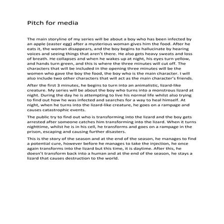 Pitch for Reptilian Reckoning